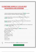 GUIDEWIRE MODULE 2 EXAM 2025 QUESTIONS AND ANSWERS