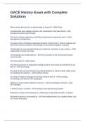 GACE History Exam with Complete Solutions