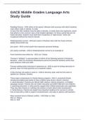 GACE Middle Grades Language Arts Study Guide