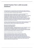 GACE Practice Test 1 with Accurate Solutions