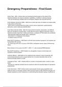 EMERGENCY PREPAREDNESS RESPONSE COURSE &lpar;EPRC&rpar; - EXECUTIVE AND COMMANDER COURSE Updated &lpar;2026&sol;2027&rpar; Questions with Detailed Verified Answers &lpar;complete bundle&rpar;
