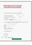 HEME PRACTICE EXAM 2025 QUESTIONS AND ANSWERS