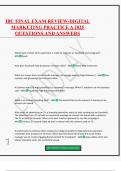 IBC FINAL EXAM REVIEW-DIGITAL MARKETING PRACTICE A 2025 QUESTIONS AND ANSWERS
