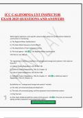 ICC CALIFORNIA UST INSPECTOR EXAM 2025 QUESTIONS AND ANSWERS