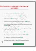 ISSA FINAL EXAM 2025 QUESTIONS AND ANSWERS