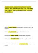 NURSING HOME ADMINISTRATION EXAM NEWEST  UPDATE  20252026 EXAM WITH ACTUAL QUESTIONS  AND  CORRECT VERIFIED ANSWERS&sol;WELL ANALYSED ALL GRADED A&plus; 