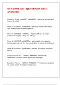 NUR 2390 Exam 1 QUESTIONS WITH ANSWERS&period;