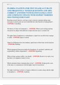 FLORIDA WASTEWATER TEST EXAMS PACKAGE&vert;&vert; ACCURATE AND FREQUENTLY TESTED QUESTIONS AND 100&percnt; CORRECT ANSWERS WITH RATIONALES&vert;&vert; LATEST AND COMPLETE UPDATE WITH EXPERT VERIFIED SOLUTIONS&vert;&vert; SURE PASS&excl;&excl;