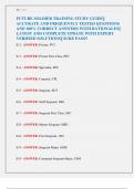 FUTURE SOLDIER TRAINING STUDY GUIDE&vert;&vert;  ACCURATE AND FREQUENTLY TESTED QUESTIONS  AND 100&percnt; CORRECT ANSWERS WITH RATIONALES&vert;&vert;  LATEST AND COMPLETE UPDATE WITH EXPERT  VERIFIED SOLUTIONS&vert;&vert; SURE PASS&excl;&excl;