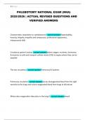 PHLEBOTOMY NATIONAL EXAM &lpar;NHA&rpar; 2025&sol;2026 &vert; ACTUAL REVISED QUESTIONS AND VERIFIED ANSWERS
