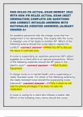NGN NCLEX PN ACTUAL EXAM NEWEST 2025  WITH NGN &sol;PN NCLEX ACTUAL EXAM &lpar;NEXT  GENERATION&rpar; COMPLETE 200 QUESTIONS  AND CORRECT DETAILED ANSWERS WITH  RATIONALES &lpar;VERIFIED ANSWERS&rpar; &vert;ALREADY  GRADED A&plus; 