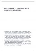 BIO 201 EXAM 1 QUESTIONS WITH COMPLETE SOLUTIONS&period;
