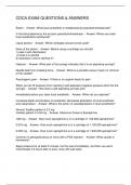 CDCA EXAM QUESTIONS & ANSWERS