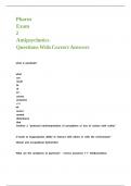 Pharm Exam 2 Antipsychotics Questions With Correct Answers