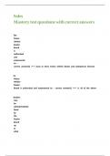 Sales Mastery test questions with correct answers&period;