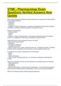 VTNE - Pharmacology Exam Questions Verified Answers New Update