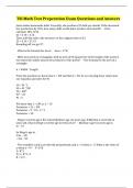 TSI Math Test Preperation Exam Questions and Answers