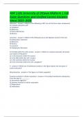 ANP 1105 University of Ottawa Midterm 1 Fall Exam Questions and Verified Correct Answers latest