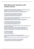 HESI 266 practice Questions with Verified Answers