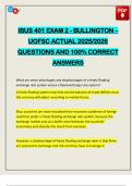 IBUS 401 EXAM 2 - BULLINGTON &ndash; UOFSC ACTUAL 2025&sol;2026 QUESTIONS AND 100&percnt; CORRECT ANSWERS