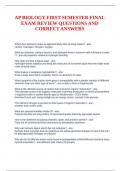 AP BIOLOGY PRACTICE EXAM MULTIPLE CHOICE QUESTIONS AND ANSWERS 1