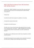WGU C254 Practice Review Exam 262 Questions with Verified Answers&comma;100&percnt;CORRECT