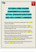CFI CBCA CORE COURSE ASSESSMENTS & QUIZZES ACTUAL 2025&sol;2026 QUESTIONS AND 100&percnt; CORRECT ANSWERS