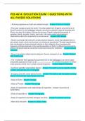PCB 4674&colon; EVOLUTION EXAM 1 QUESTIONS WITH ALL PASSED SOLUTIONS