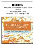 Complete Test Bank for Philosophies and Theories for Advanced Nursing Practice, 3rd Edition by Janie B. Butts & Karen L. Rich – (2024)