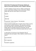 N524 EAQ &num;5 Fundamentals Of Nursing&colon; Health and Physical Assessment Questions With Complete Solutions
