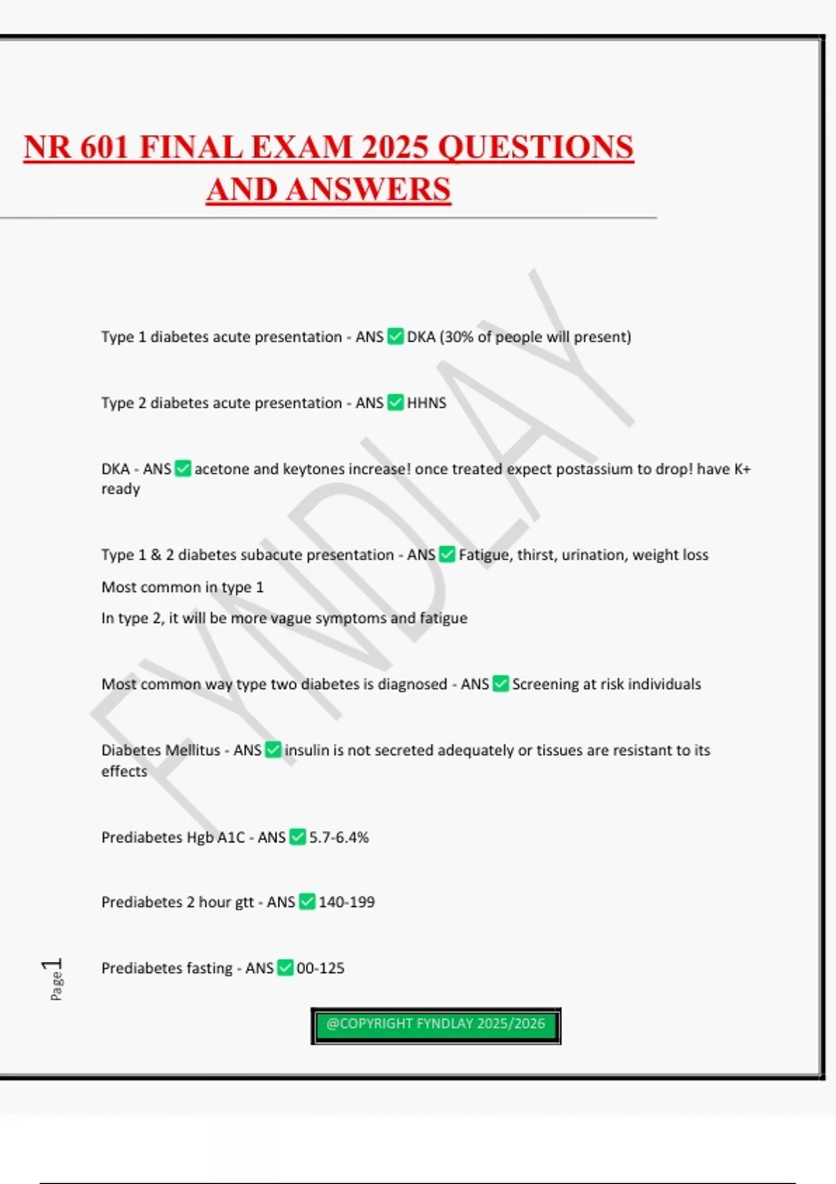 NR 601 FINAL EXAM 2025 QUESTIONS AND ANSWERS - NR 601 - Stuvia US