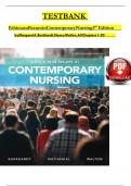 TEST BANK Ethics and Issues in Contemporary Nursing 3rd Edition by Margaret A&period; Burkhardt&comma; Nancy Walton &vert;&vert; All Chapters &lpar;1 - 20&rpar; - Updated Version 2025 A&plus;