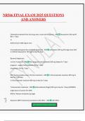 NR566 FINAL EXAM 2025 QUESTIONS AND ANSWERS