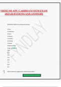NR302 NR APP&colon; CARDIO SYSTEM EXAM 2025 QUESTIONS AND ANSWERS