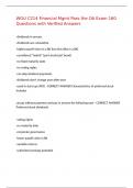 WGU C214 Financial Mgmt Pass the OA Exam 160 Questions with Verified Answers&comma;100&percnt;CORRECT
