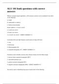 ALU 101 book questions with correct answers&period;