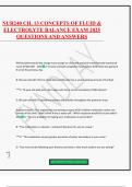 NUR240 CH&period; 13 CONCEPTS OF FLUID & ELECTROLYTE BALANCE EXAM 2025 QUESTIONS AND ANSWERS
