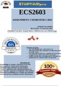 ECS2603 Assignment 2 Semester 2 2025 (870653)