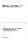 CSCCA - SCCC - BOOK QUESTIONS WITH COMPLETE SOLUTIONS GRADED A&plus;