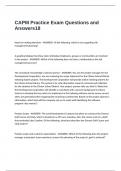 CAPM Practice Exam Questions and Answers