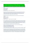 MCAT General Chemistry Exam 100 Questions and Verified Correct Answers latest 2025&ndash;2026&period;pdf
