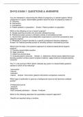 DHYG EXAM 1 QUESTIONS & ANSWERS
