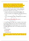 NURSING 480 ATI EXAM PROCTORED EXAM QUESTIONS AND ANSWERS BEST GUARANTEED SUCCESS NEW UPDATE 2023&sol;2024 RATED A&plus;