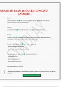ORGB CH7 EXAM 2025 QUESTIONS AND ANSWERS