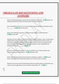 ORGB BUNDLED EXAMS &vert; QUESTIONS AND CORRECT ANSWERS &vert; LATEST UPDATE&period;