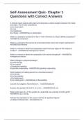 Self-Assessment Quiz- Chapter 1 Questions with Correct Answers