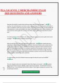 PGA 3&period;0 LEVEL 2 MERCHANDISE EXAM 2025 QUESTIONS AND ANSWERS
