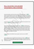 PGA 3&period;0 LEVEL 2 EXAM 2025 QUESTIONS AND ANSWERS