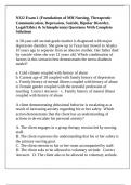N322 Exam 1 &lpar;Foundations of MH Nursing&comma; Therapeutic Communication&comma; Depression&comma; Suicide&comma; Bipolar Disorder&comma; Legal&sol;Ethics & Schizophrenia&rpar; Questions With Complete Solutions