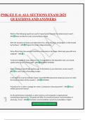 PMK-EE E-4&colon; ALL SECTIONS EXAM 2025 QUESTIONS AND ANSWERS